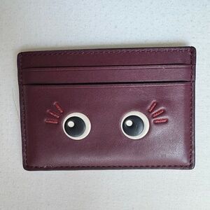 Coach flat card case with glitter flirty eye